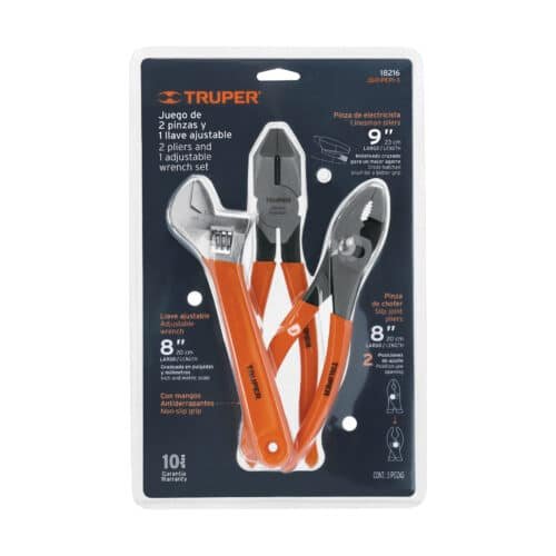 JGO-PEPI-3.jpg 18216 - Juego con 2 pinzas y 1 llave ajustable mango de PVC, Truper