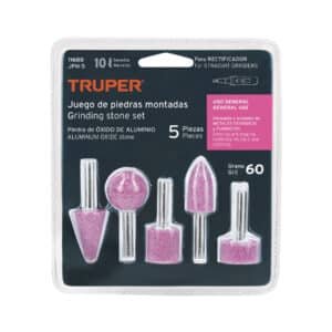 JPM-5.jpg 11680 - Juego de 5 piedras montadas zanco 1/4", uso general, Truper