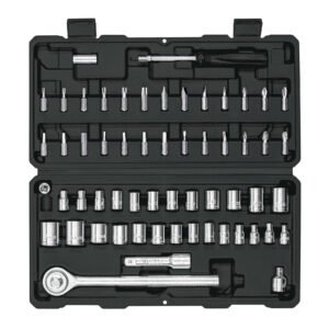 26090 - Juego de 60 herramientas 1/4" y 3/8" para mecánico, Pretul