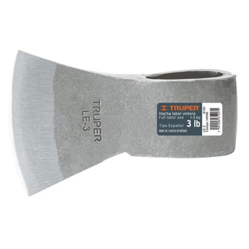 14996 - Hacha labor entera 3 lb, sin mango, TRUPER