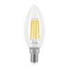 LED-V4F4C.jpg 48254 - Lámpara LED tipo vela 4 W con filamento base E14 luz cálida