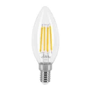 48254 - Lámpara LED tipo vela 4 W con filamento base E14 luz cálida
