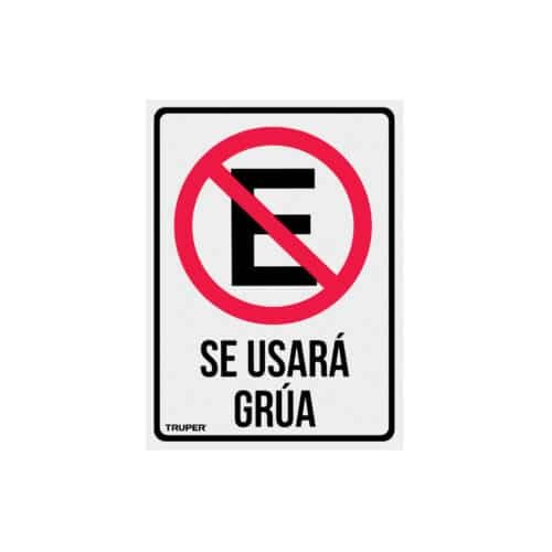 18347 - Letrero de señalización "NO ESTACIONARSE", 25 x 34 cm