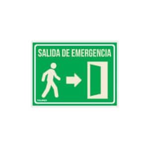 18348 - Letrero de señalización "SALIDA DE EMERGENCIA", 21 x 28 cm