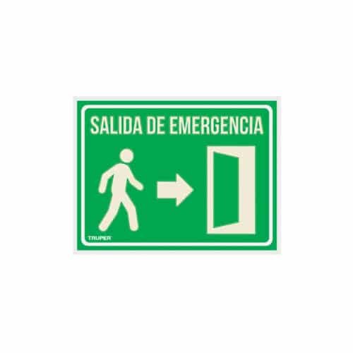 18348 - Letrero de señalización "SALIDA DE EMERGENCIA", 21 x 28 cm