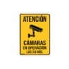 103092 - Letrero de señalización "CÁMARAS EN OPERACIÓN", 25 x 34 cm