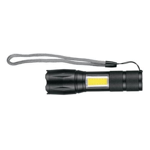 100371 - Linterna de 1 LED 270 lm con luz de emergencia, recargable