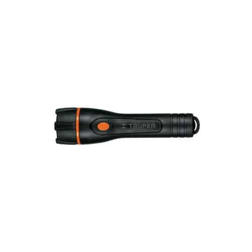 13018 - Linterna plástica 1 LED 80 lm con 2 pilas AA, Truper