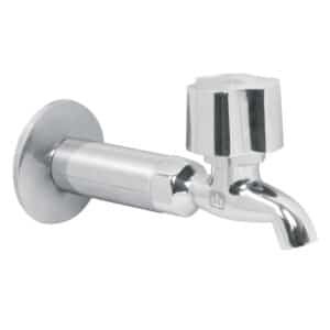 49105 - Llave 1/2" para fregadero con niple y chapeton, cromo, BASIC