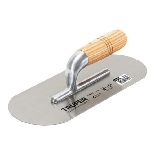 102639 - Llana canto redondo 12" x 5" con mango de madera, Truper