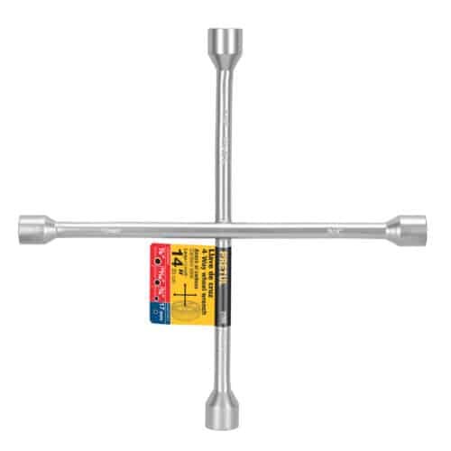 21800 - Llave de cruz 14", acabado negro mate, PRETUL
