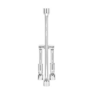 15484 - Llave de cruz 14" plegable pulida y cromada, TRUPER