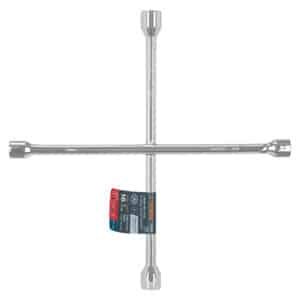 102634 - Llave de cruz 16" pulida y cromada, TRUPER