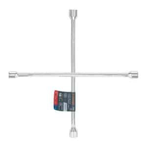 15480 - Llave de cruz 18" pulida y cromada, TRUPER