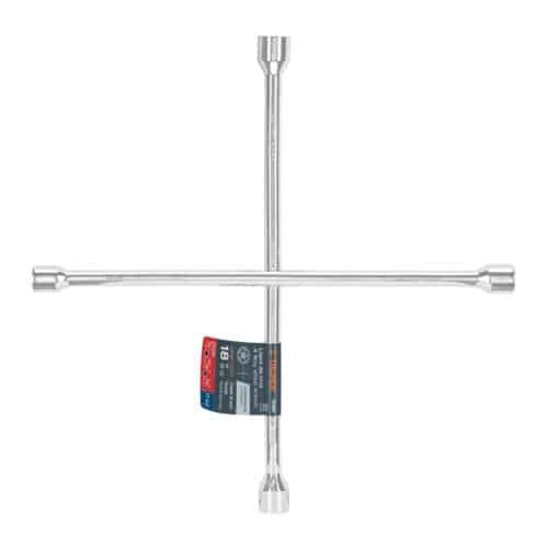 15480 - Llave de cruz 18" pulida y cromada, TRUPER