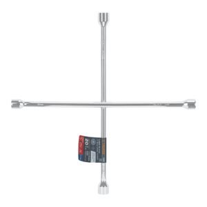 15481 - Llave de cruz 20" pulida y cromada, TRUPER