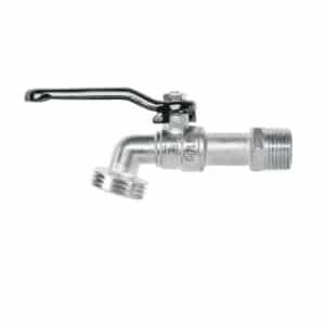 48243 - Llave de esfera de zinc 1/2", 110 g, s/adaptador, Basic