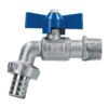 48308 - Llave de esfera c/maneral corto, latón, 130gr, 1/2", Foset
