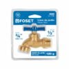 49089 - Llave para manguera, latón, 120g, 1/2", blíster, FOSET