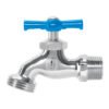 49084 - Llave p/manguera, de latón cromado, 130g, 1/2",granel, FOSET