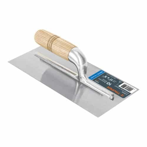 15400 - Llana 11" canto recto, 10 remaches, mgo madera, Truper