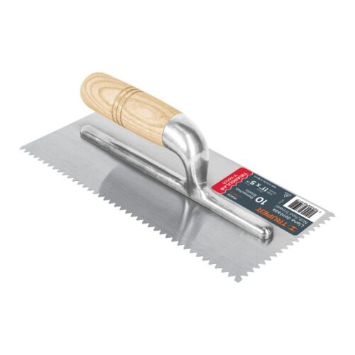 15403 - Llana 11" dentado triangular, 10 remaches, mgo madera,Truper