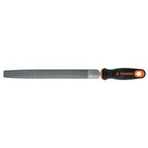 11243 - Lima media caña bastarda 10" mango doble inyección, TRUPER