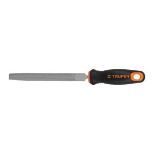 15317 - Lima media caña bastarda 6" mango doble inyección, TRUPER
