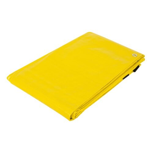 23742 - Lona de polietileno 4 x 5 m, amarilla, 110 g/m2, PRETUL