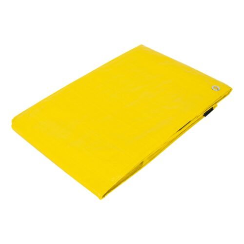 23743 - Lona de polietileno 4 x 6 m, amarilla, 110 g/m2, PRETUL