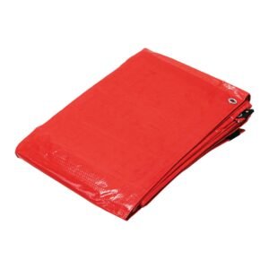 23768 - Lona de polietileno 5 x 6 m, roja, 110 g/m2, PRETUL