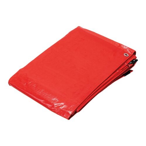23768 - Lona de polietileno 5 x 6 m, roja, 110 g/m2, PRETUL