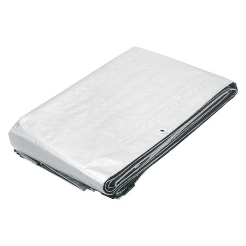 23776 - Lona de polietileno 6 x 12 m, blanca, 110 g/m2, PRETUL