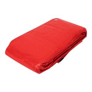 23769 - Lona de polietileno 6 x 12 m, roja, 110 g/m2, PRETUL