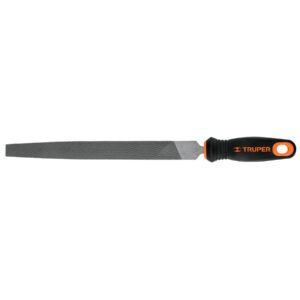 11237 - Lima plana bastarda 10" con mango doble inyección, TRUPER