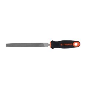 15309 - Lima plana bastarda 6" con mango doble inyección, TRUPER