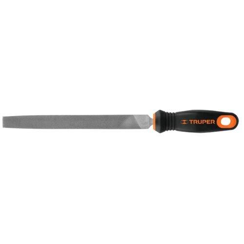 15311 - Lima plana bastarda 8" con mango doble inyección, TRUPER