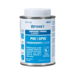 48378 - Limpiador para PVC y CPVC, lata 250ml, FOSET