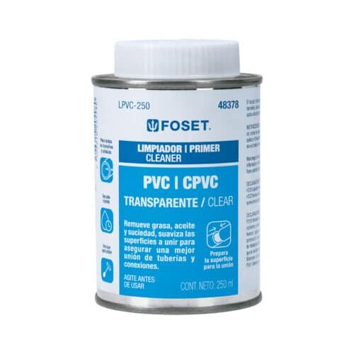48378 - Limpiador para PVC y CPVC, lata 250ml, FOSET