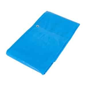 15370 - Lona de polietileno reforzada 3 x 3 m, azul, 180g/m2, TRUPER