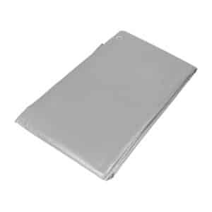 10773 - Lona de polietileno reforzada 4 x 4 m, gris, 180g/m2, TRUPER