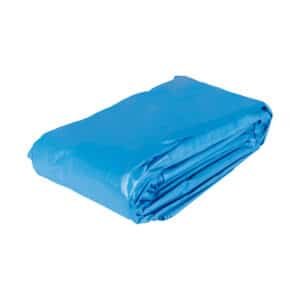 15375 - Lona de polietileno reforzada 6x12 m, azul, 180g/m2, TRUPER