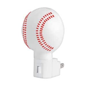 46289 - Luz de noche con lámpara E12, pelota de béisbol, Volteck