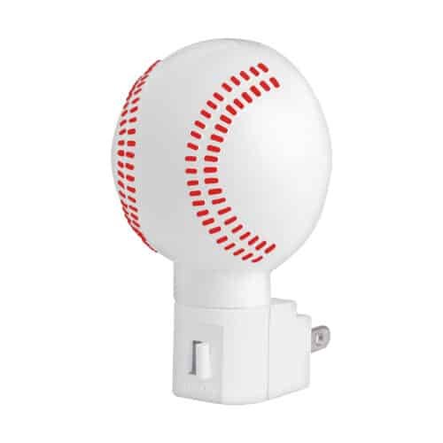 46289 - Luz de noche con lámpara E12, pelota de béisbol, Volteck
