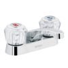 49231 - Mezcladora 4" para lavabo, nariz larga, manerales acrílico