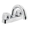 49236 - Mezcladora 4" para lavabo, cuello curvo, cartucho cerámico