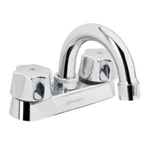 49236 - Mezcladora 4" para lavabo, cuello curvo, cartucho cerámico
