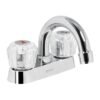 49276 - Mezcladora 4" para lavabo, cuello curvo, manerales acrílico