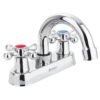 M-050E.jpg 47681 - Mezcladora 4" para lavabo, cuello curvo, manerales cruceta