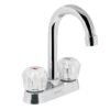 49277 - Mezcladora 4" para lavabo, cuello bar, manerales de acrílico